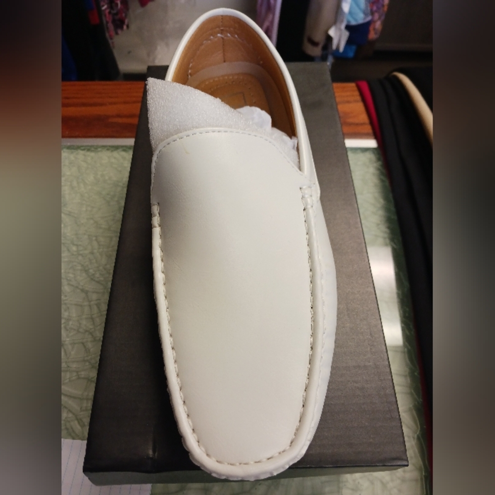 Men's White Loafers